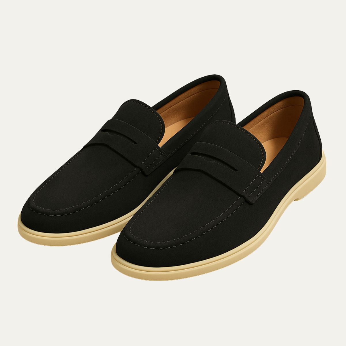 Men’s Suede Penny Loafers – Classic Slip-On Comfort