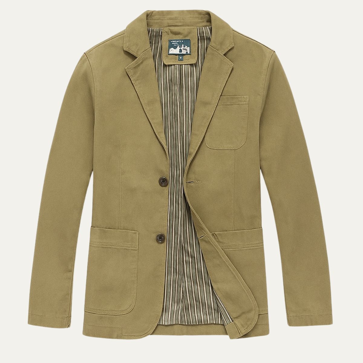 The Reykjavik Men’s Cotton Blazer Style Windbreaker with Pockets