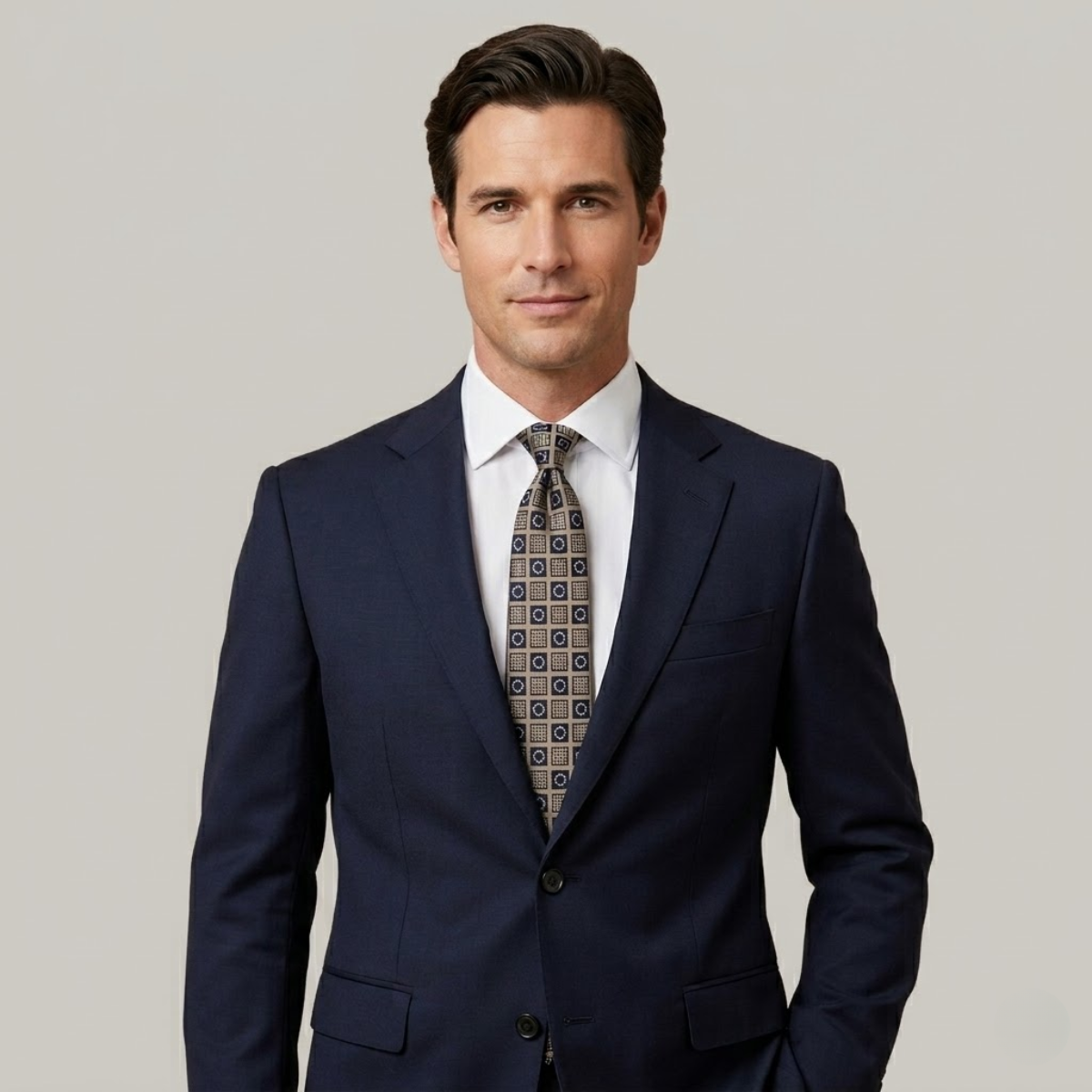 The Monterosso Men’s Luxury Plaid Silk Neck Tie - Brown
