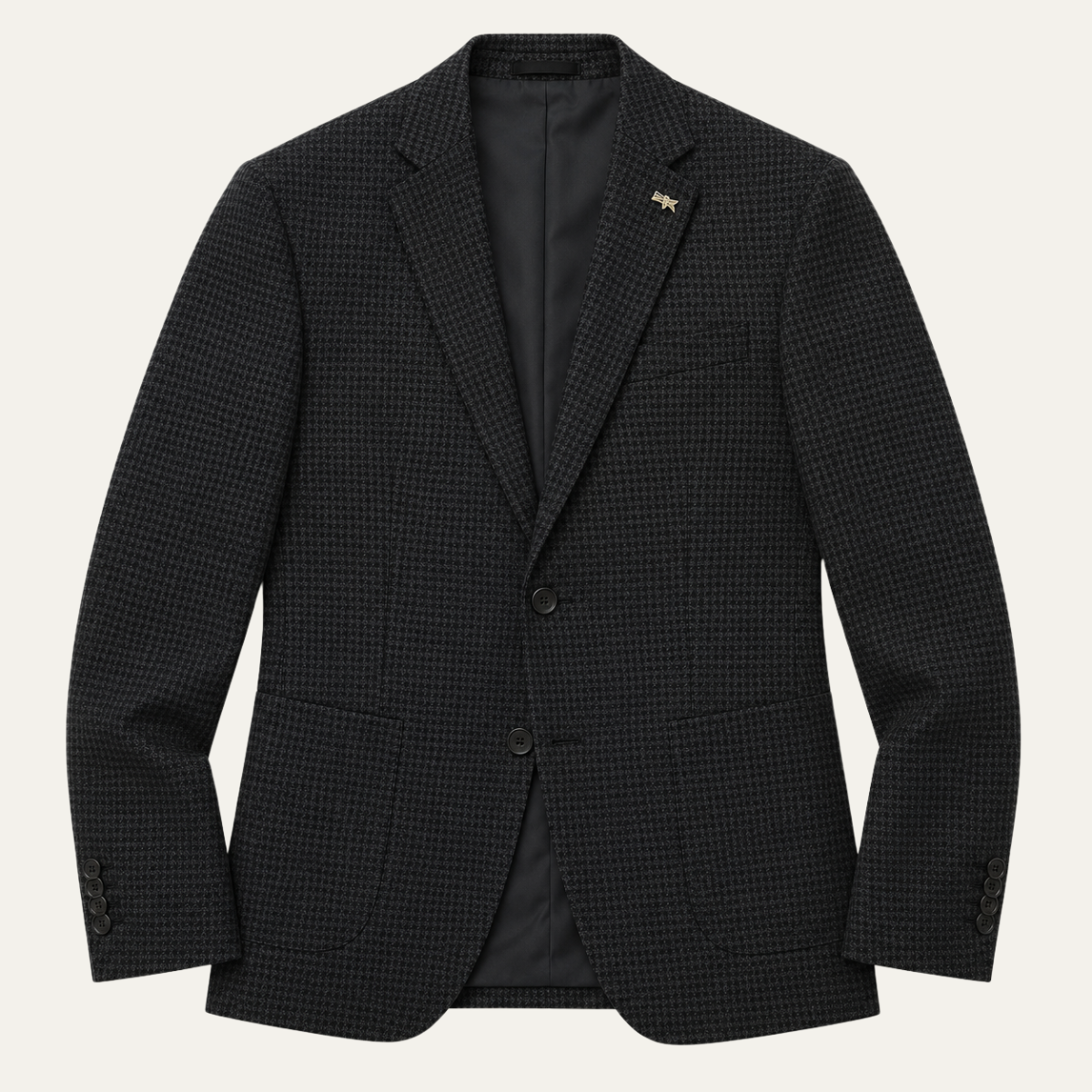 The Henderson Men's Smart Slim Fit Business Blazer - Black