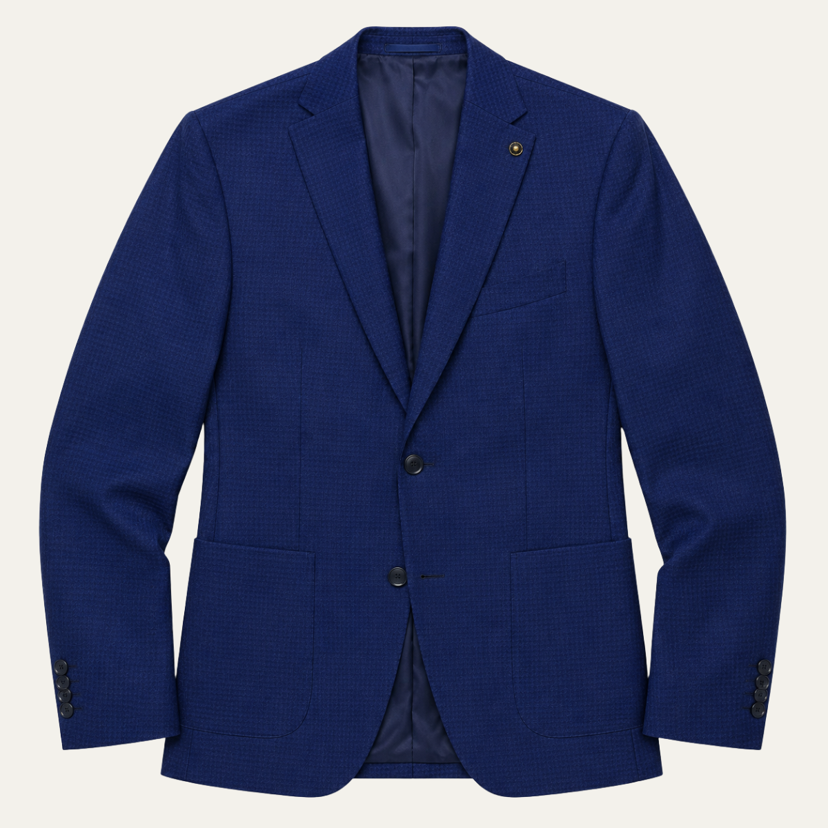 The Henderson Men's Smart Slim Fit Business Blazer - Navy Blue
