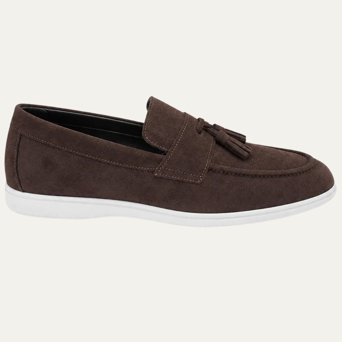 The Prescott Men's Suede Tassel Slip On Loafers - Brown