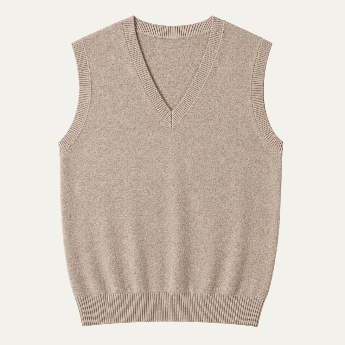 The Milan Men's V Neck Knit Cotton Vest