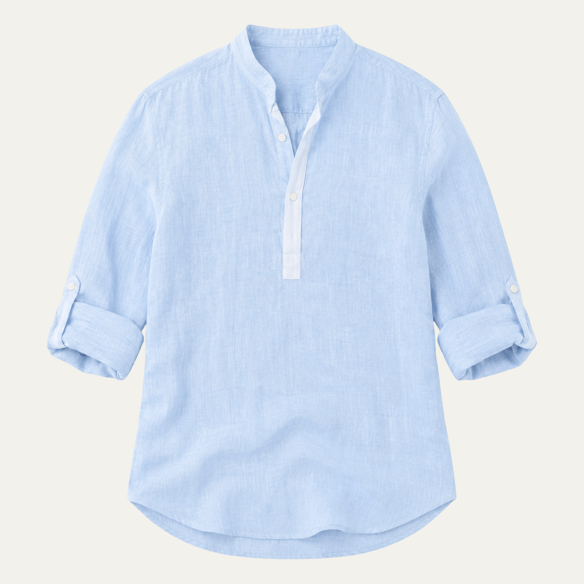 The Vicenza Men's Relaxed Fit Linen Henley Shirt