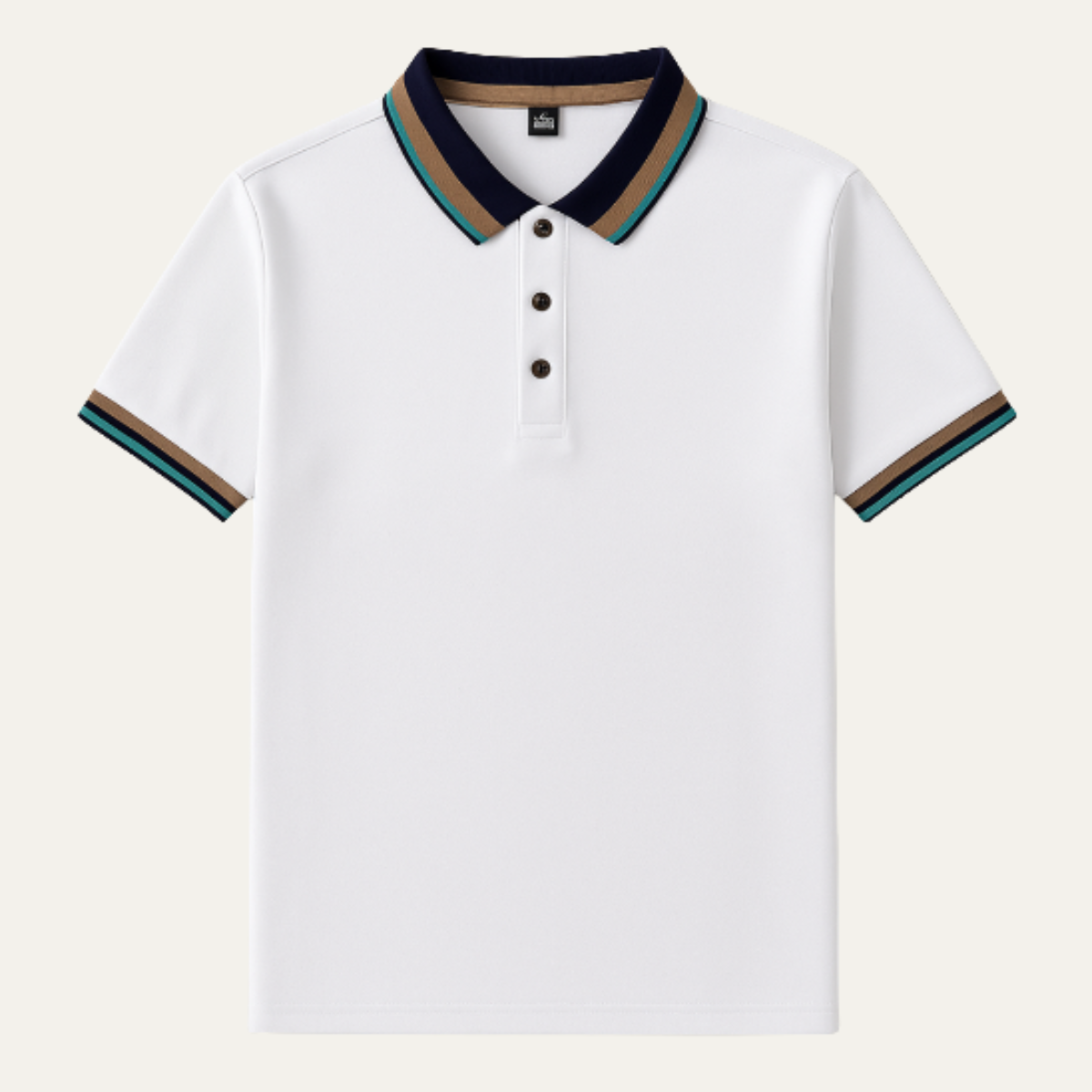 The Bellagio Striped Cotton Polo