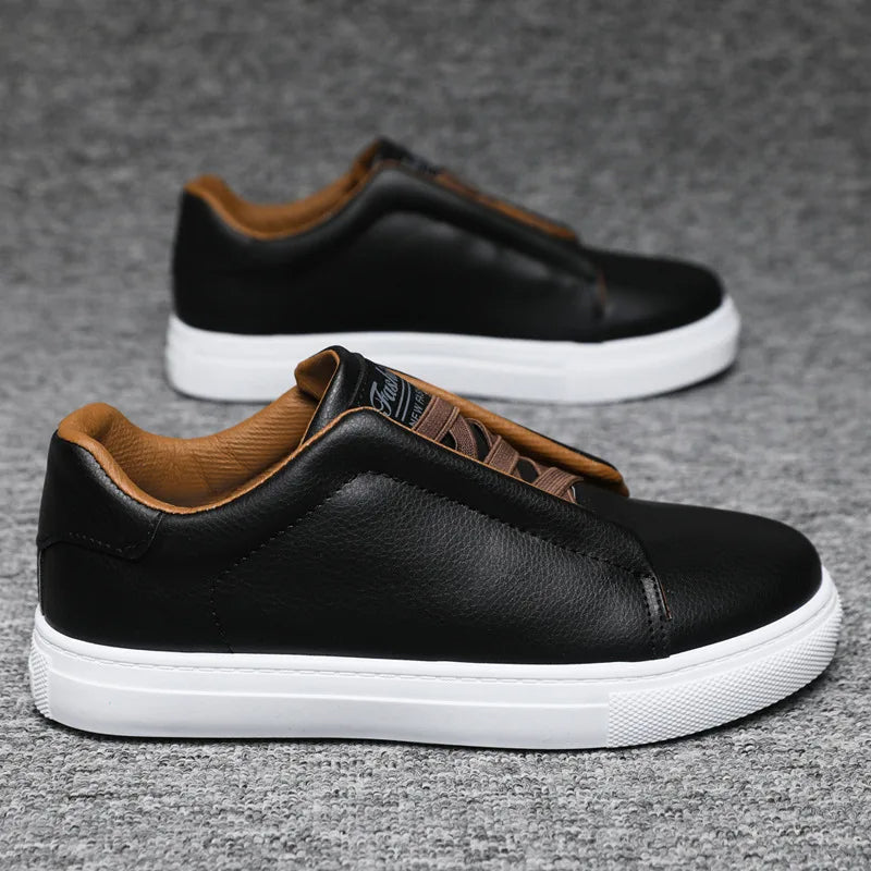 The Ashford Premium Leather Slip On Sneakers for Men