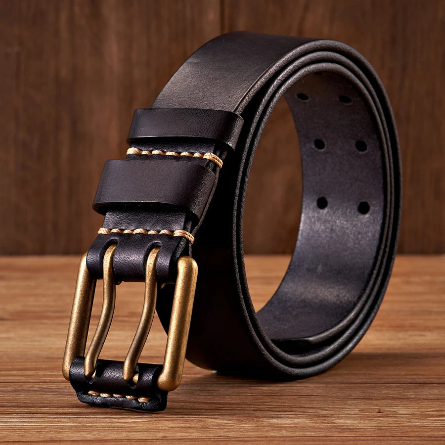 The Lancaster Belt Double-Pin Vintage Leather Design