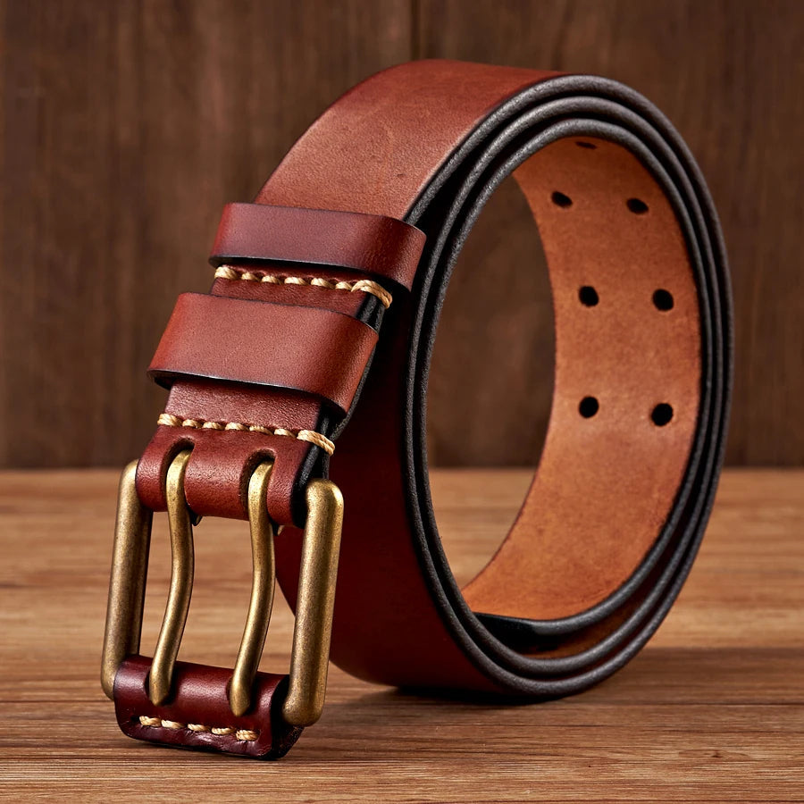 The Lancaster Belt Double-Pin Vintage Leather Design