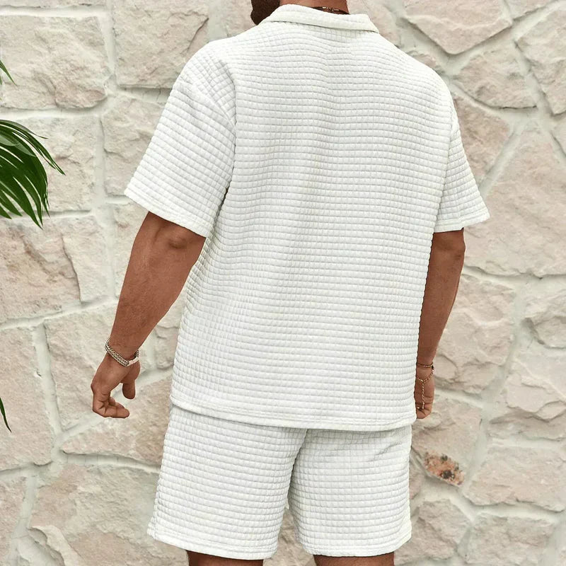 The Redford Mens's Polo & Shorts Co Ord Set