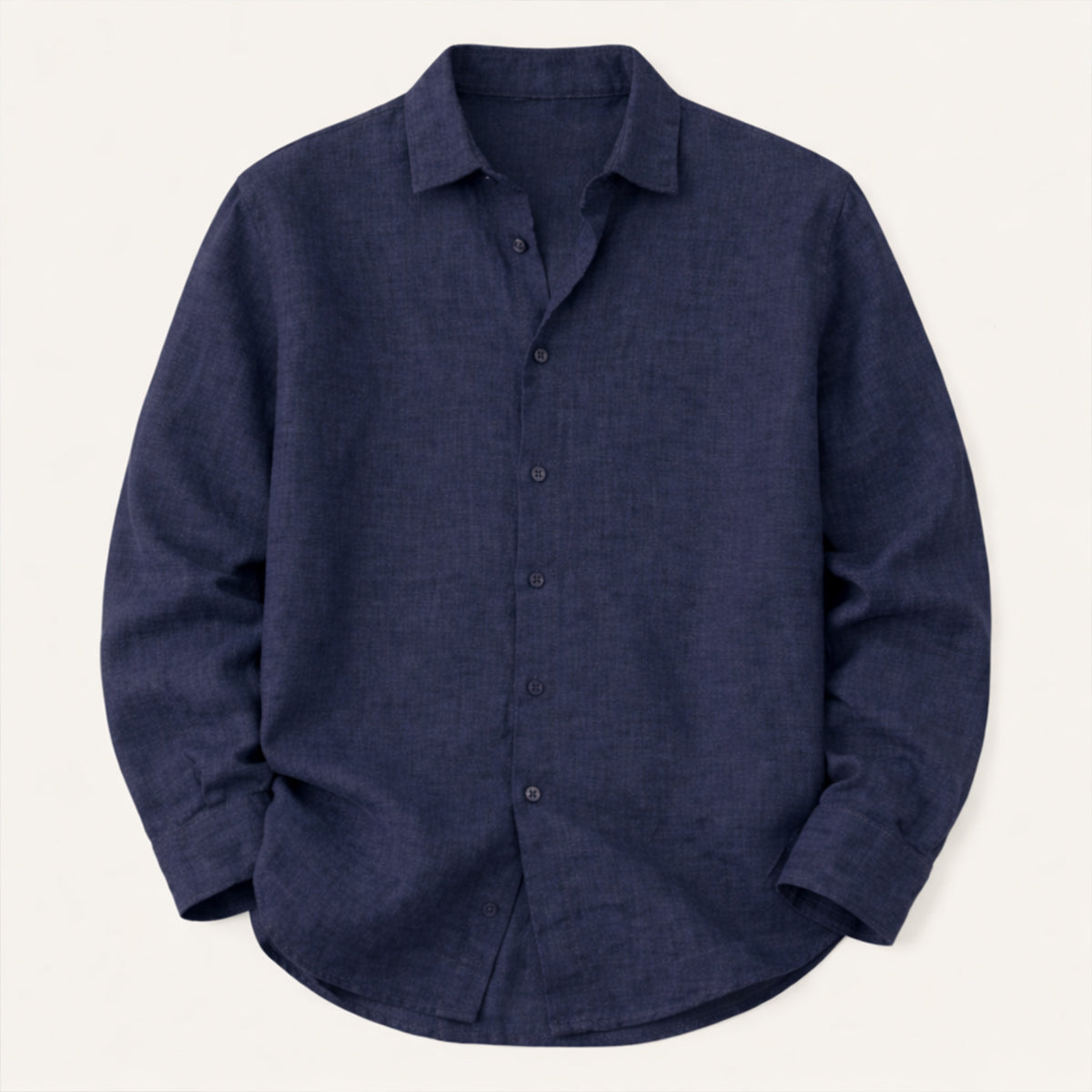 The Kensington Men’s Lightweight Loose Fit Linen Button Up Shirt