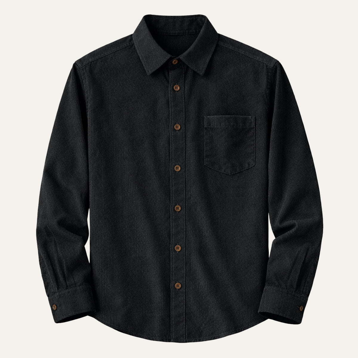 The Appenzell Men’s Solid Color Casual Corduroy Shirt