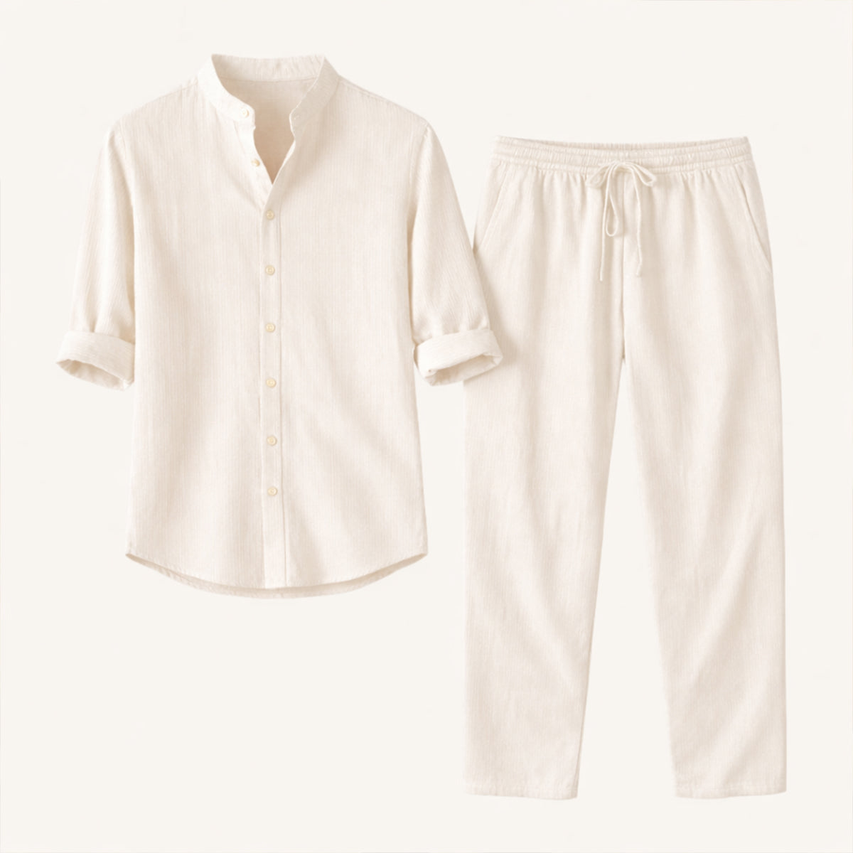 The Hampton  Men’s Summer Lightweight Set – Shirt & Trousers