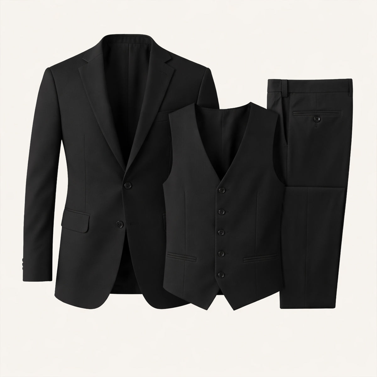 The Silverwood Men’s 3 Piece Slim Fit Suit – Elegant Blazer, Waistcoat & Trousers Set