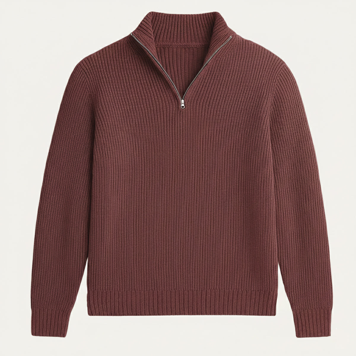 The Vicenza Men’s Soft Knit Cashmere Half Zip Sweater