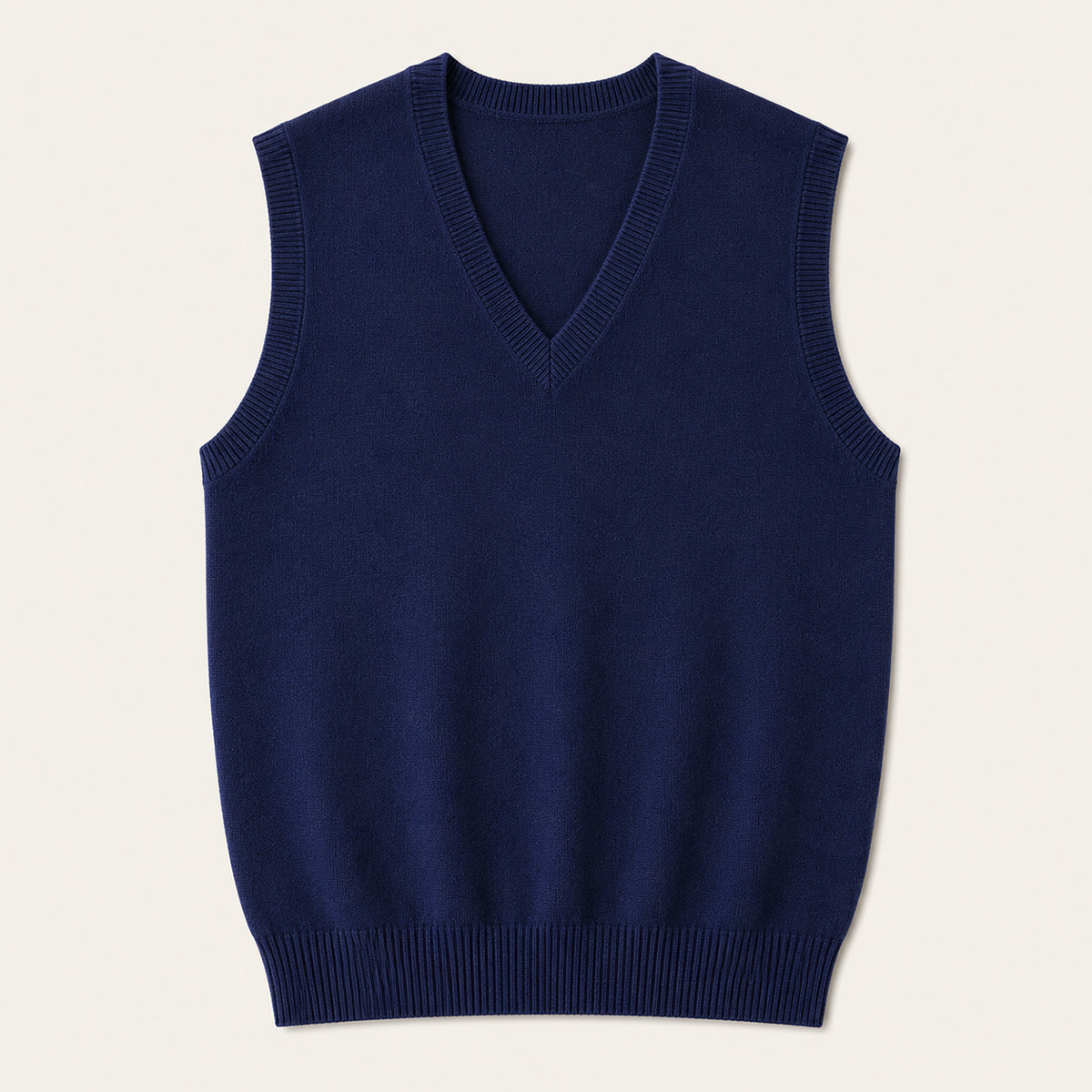 The Milan Men's V Neck Knit Cotton Vest