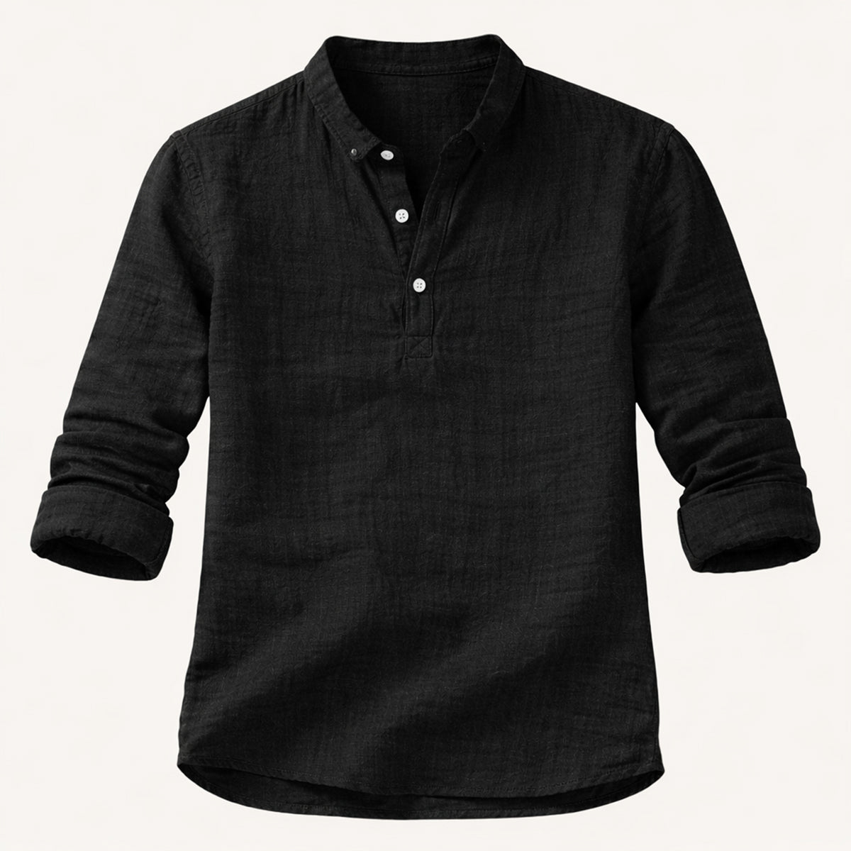 The Ridgebrook Park Men's Breathable Linen Summer Casual Button Up Shirt