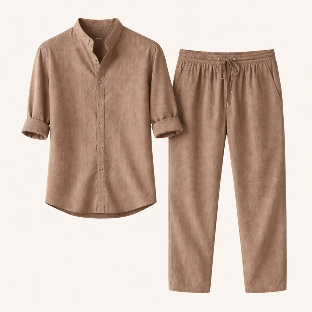 The Hampton  Men’s Summer Lightweight Set – Shirt & Trousers