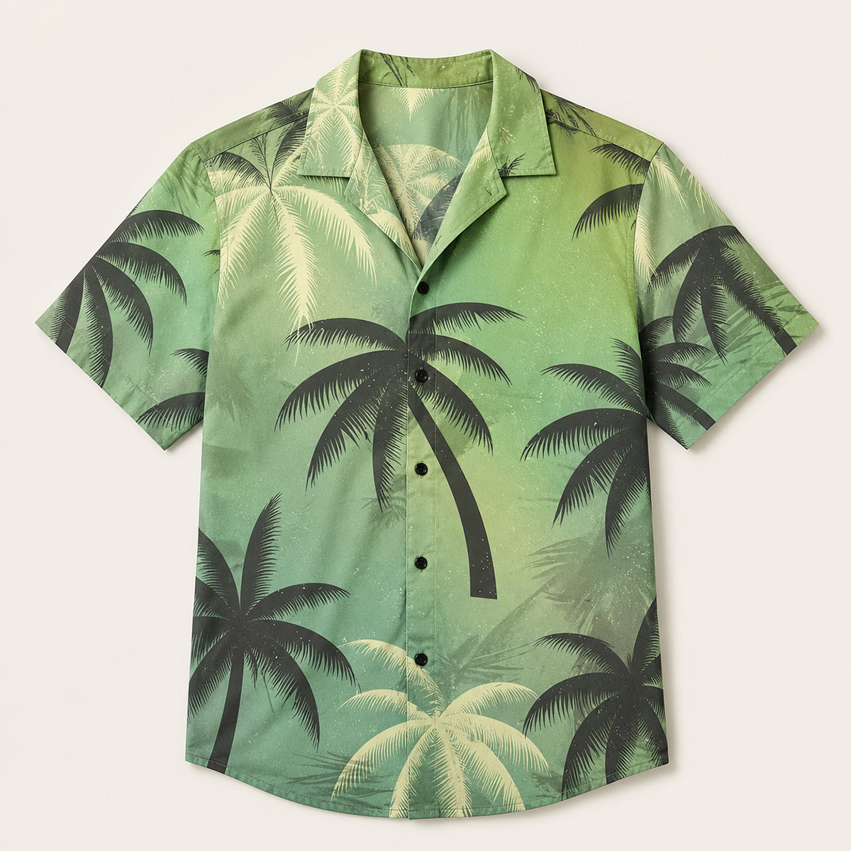 The Silverfield Men’s Lightweight Tropical Coconut Print Hawaiian Beach Shirt