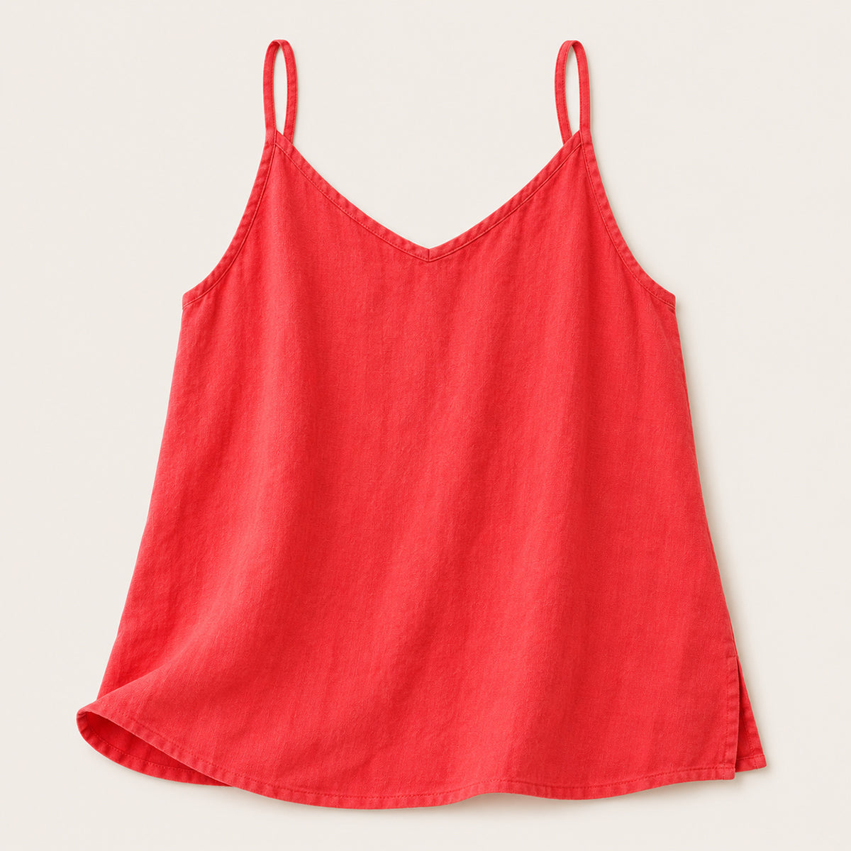 Casual Linen V Neck Cami Top