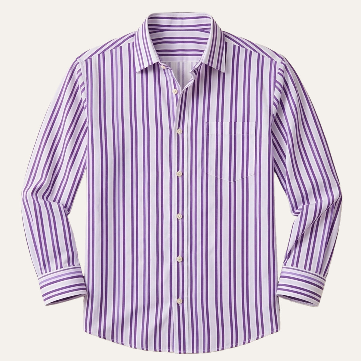 The Garda Men’s Slim Fit Striped Elegant Dress Shirt
