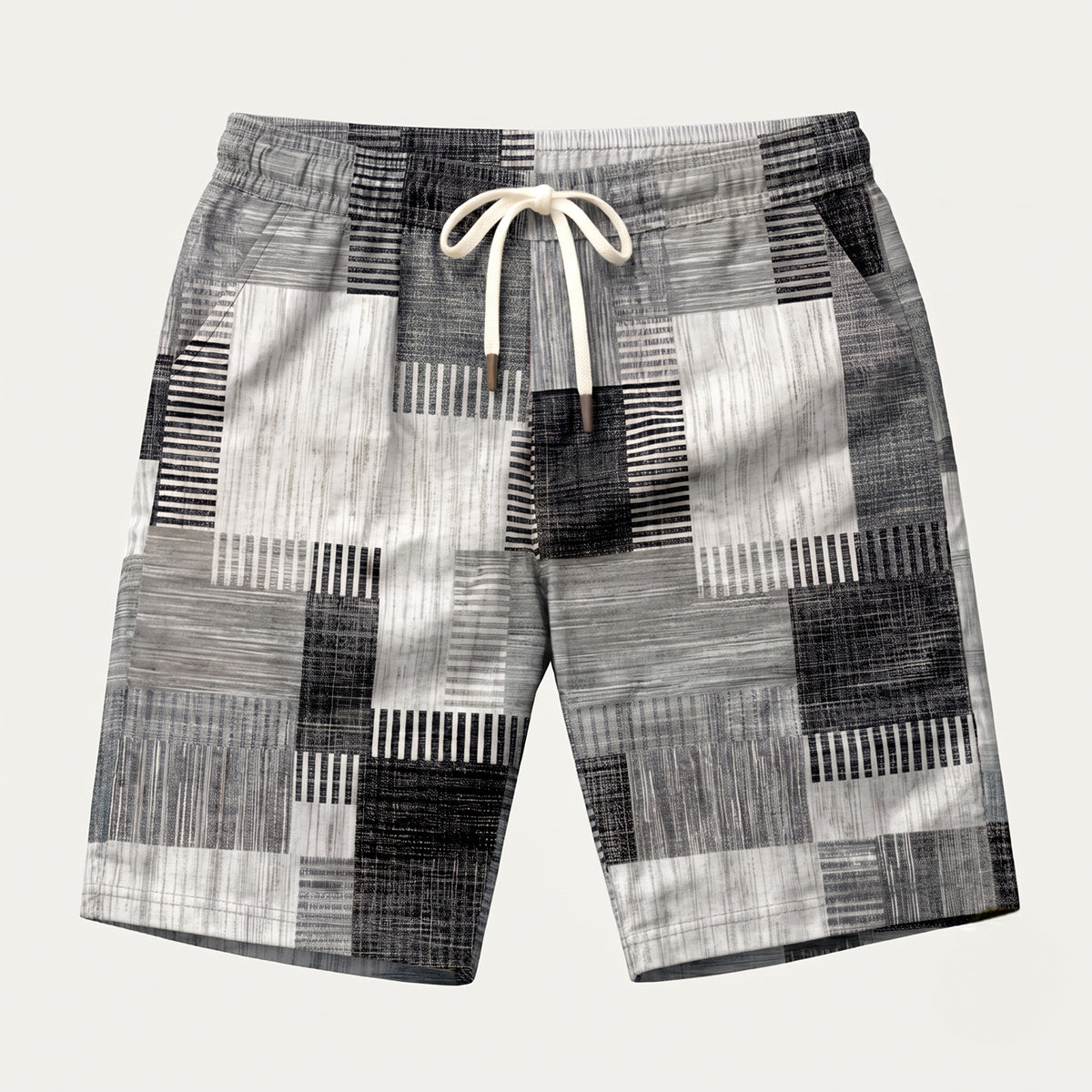 The Stratford Men’s Casual Drawstring Checked Summer Shorts
