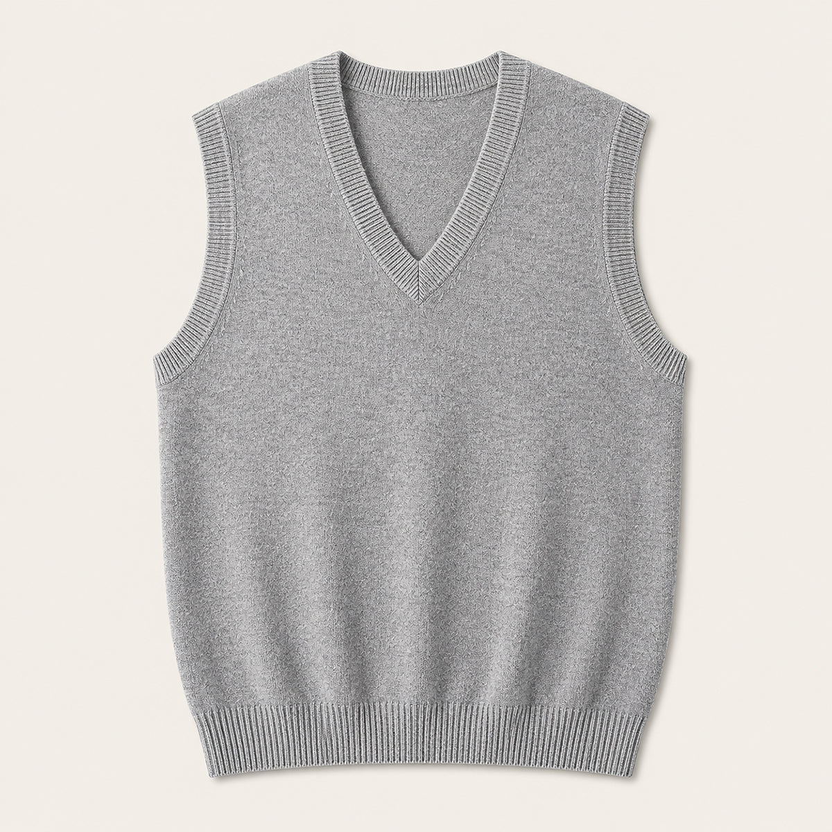 The Milan Men's V Neck Knit Cotton Vest