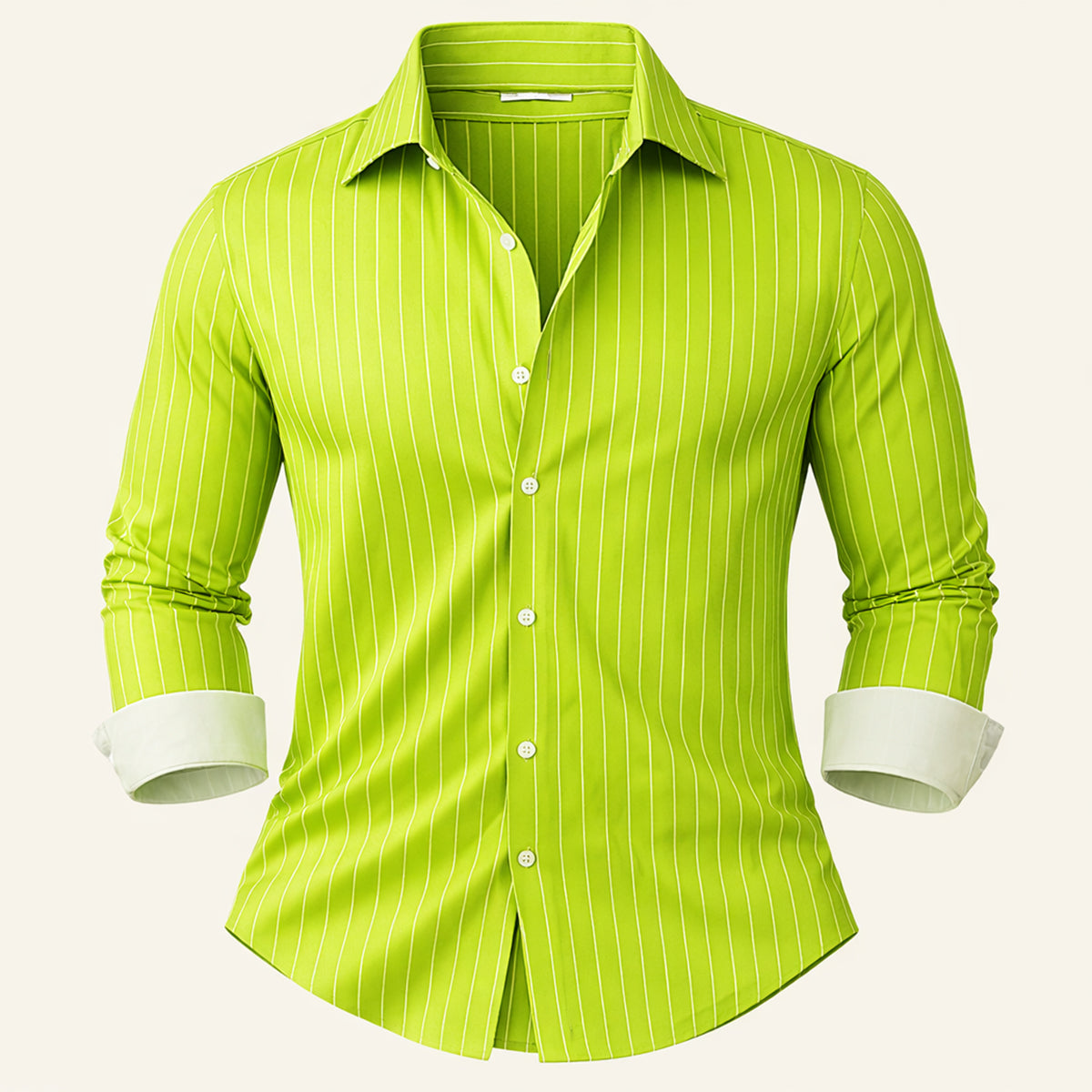 The Amalfi Men’s Casual Slim Fit Striped Button Up Shirt