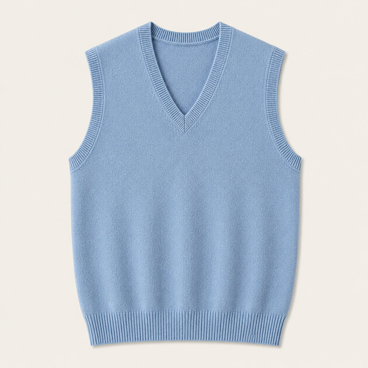 The Milan Men's V Neck Knit Cotton Vest