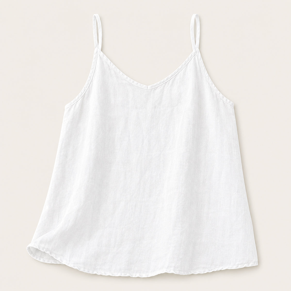 Casual Linen V Neck Cami Top