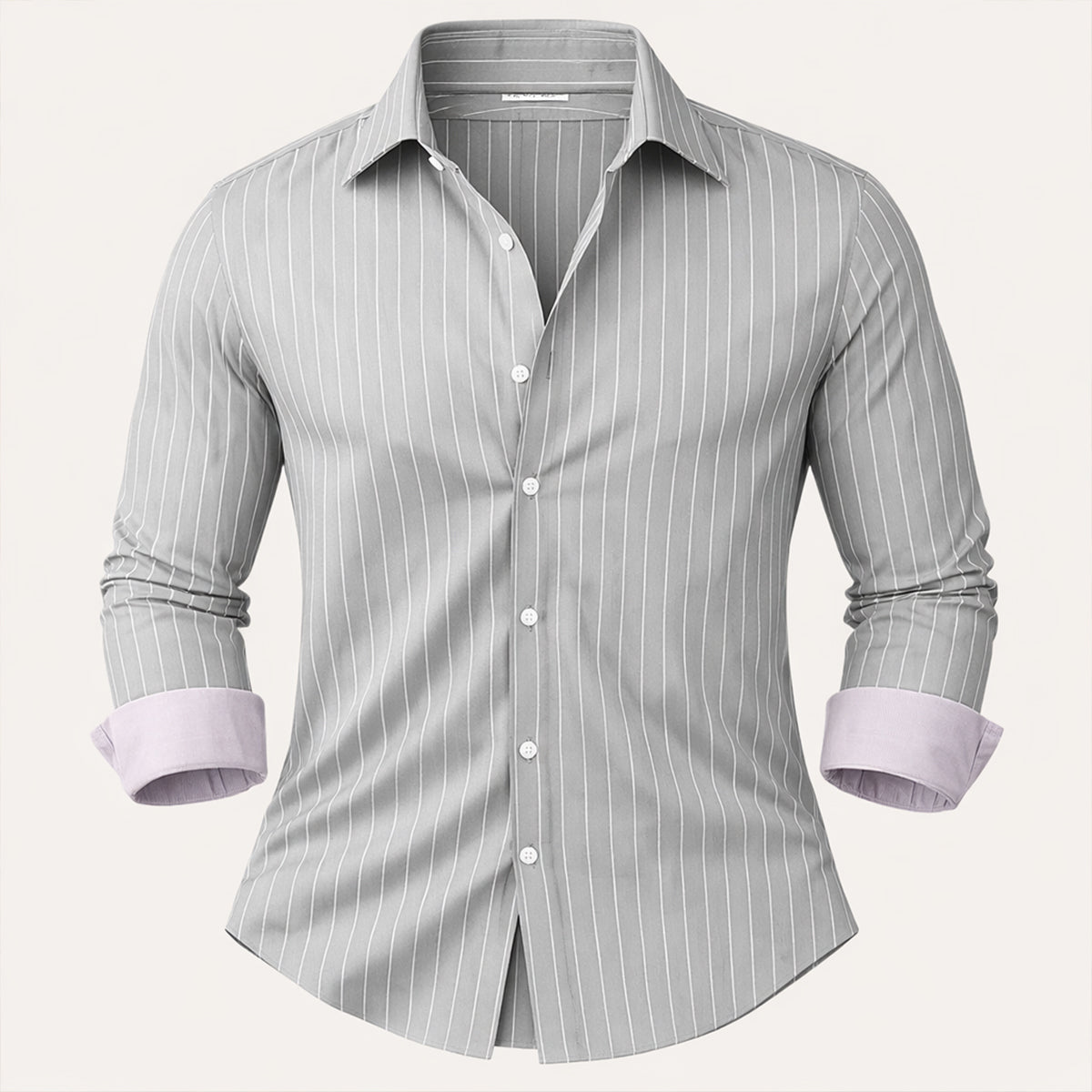 The Sorrento Men’s Trendy Slim Fit Striped Button Up Shirt
