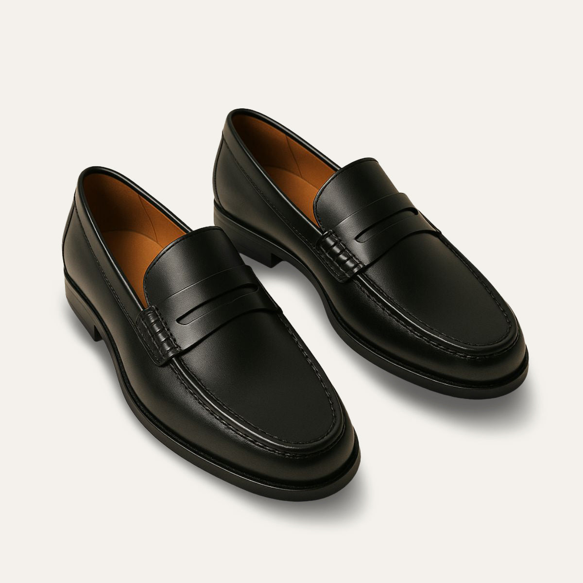 The Penrose Slip on Leather Loafers for Men