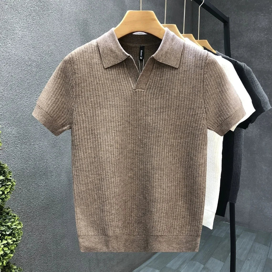 The Stromboli Men's Smart Knit Polo Shirt