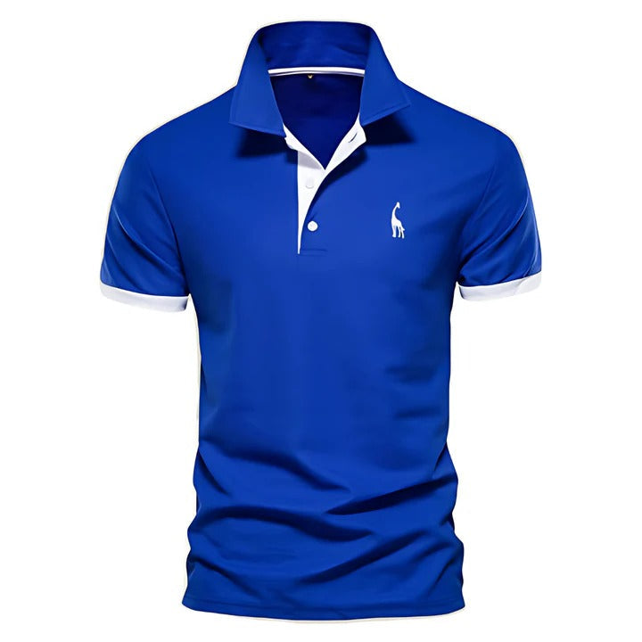 The Arona Men's Contrast Trim Cotton Polo Shirt