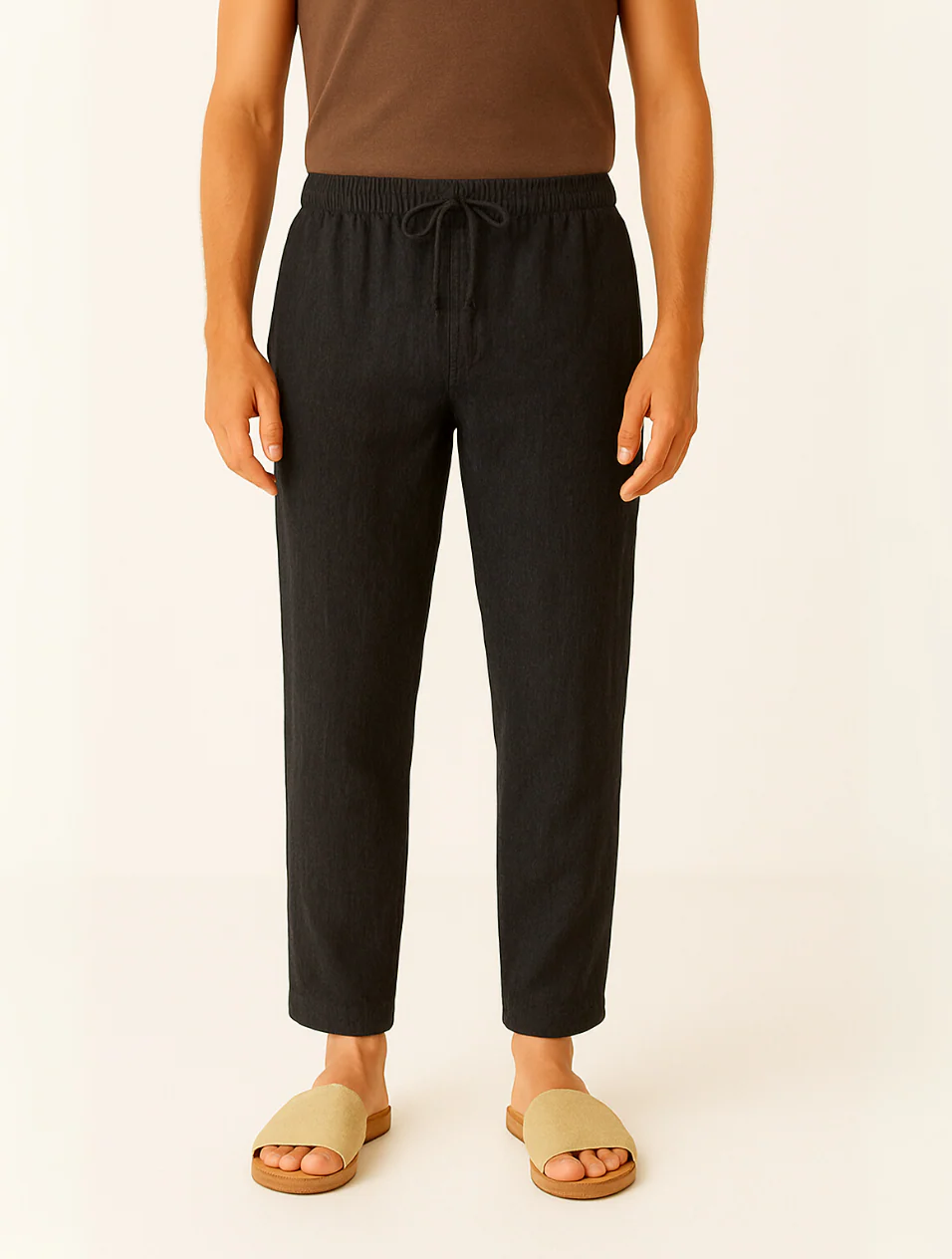 The Colchester Men's Old Money Beige Linen Pants