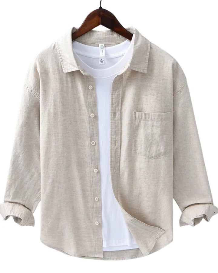 The Napa Men's Casual Linen Button Up Shirt