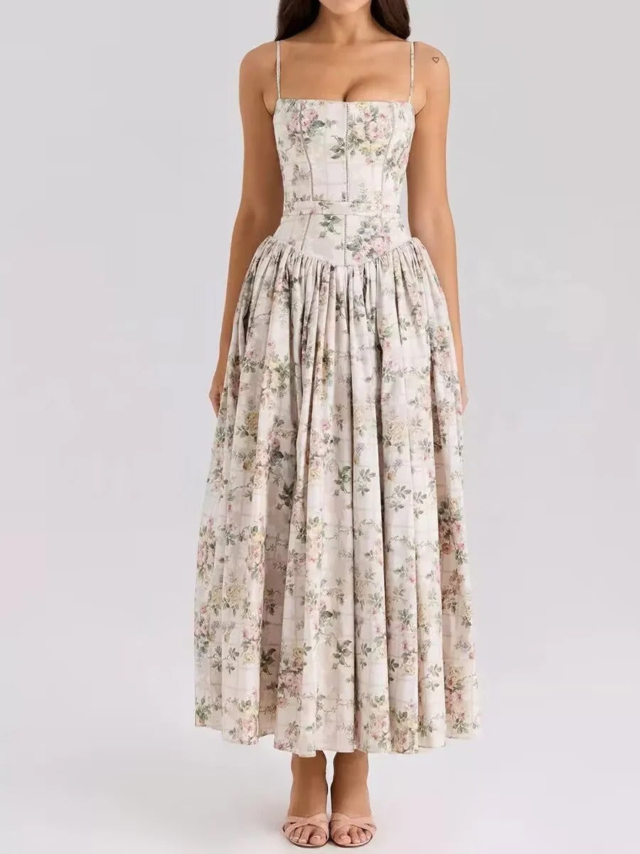 Pleated Strapless Elegant Dress