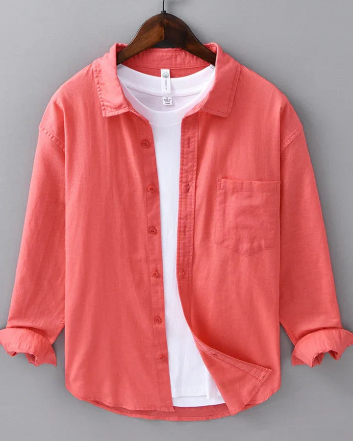 The Napa Men's Casual Linen Button Up Shirt