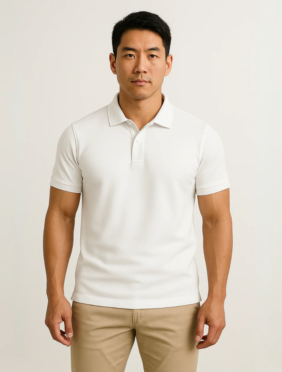 The Corsica Men's White Old Money Polo Shirt