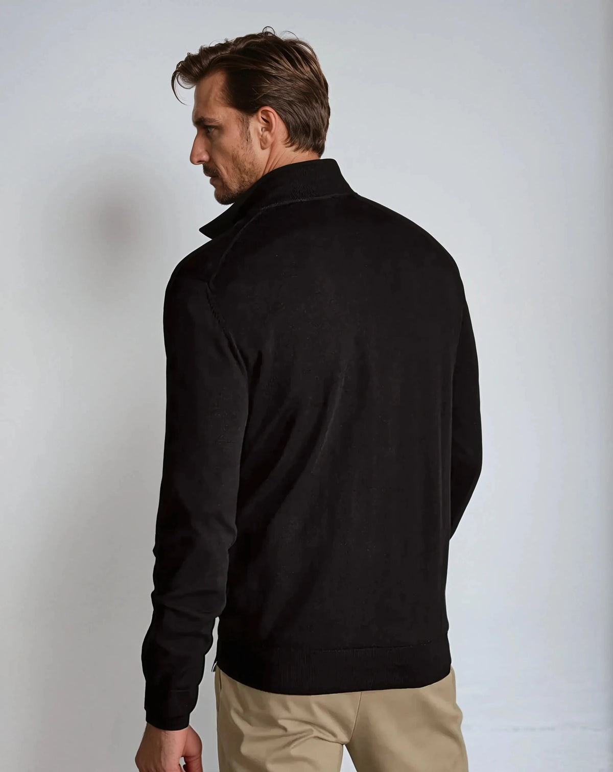 The Oxford Quarter Zip Old Money Sweater for Men