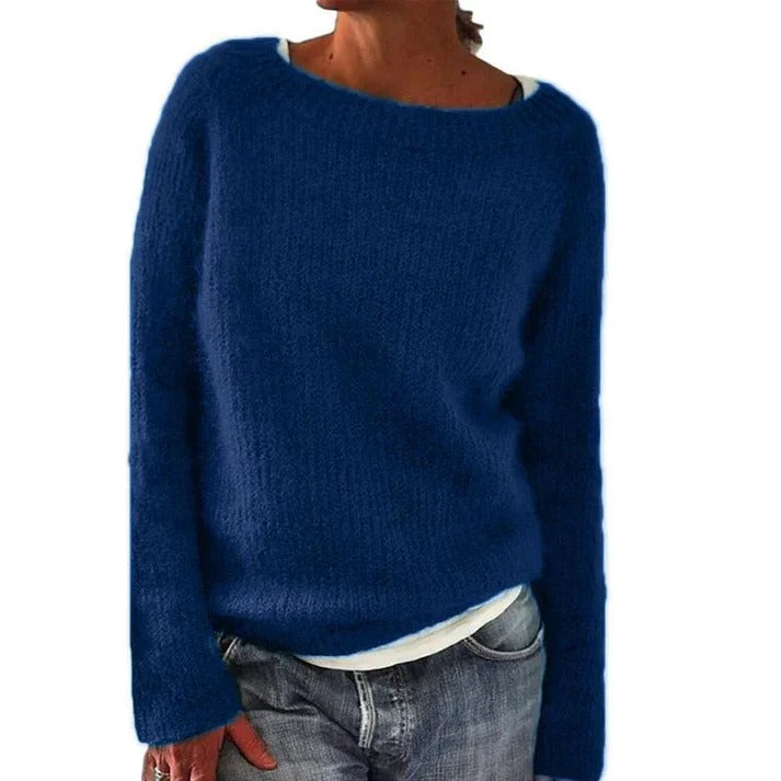 Women's Relaxed Fit Classic Knit Sweater