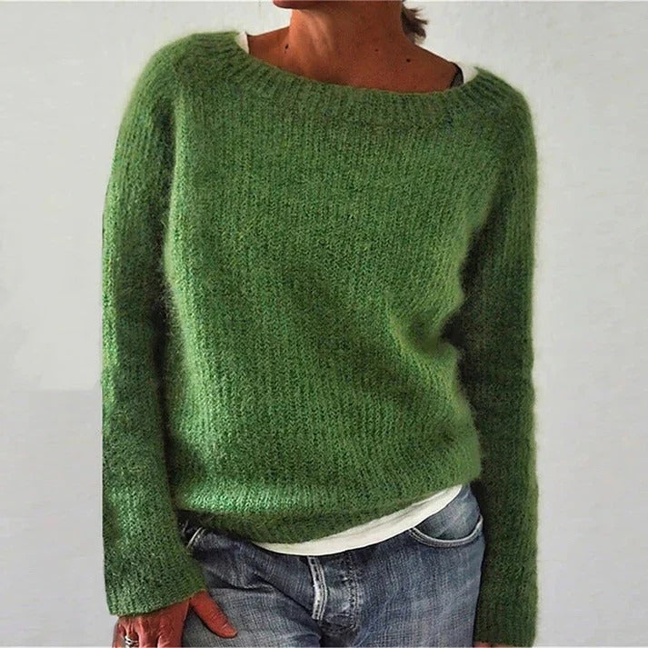 Women's Relaxed Fit Classic Knit Sweater