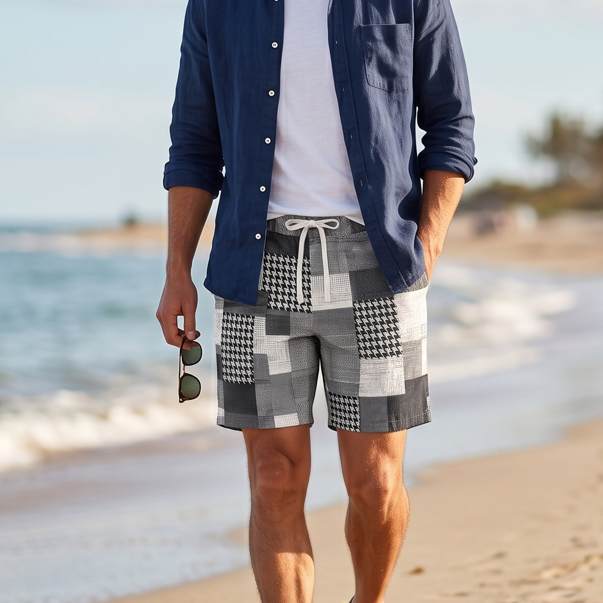 The Oakwood Men’s Colorful Casual Summer Drawstring Shorts