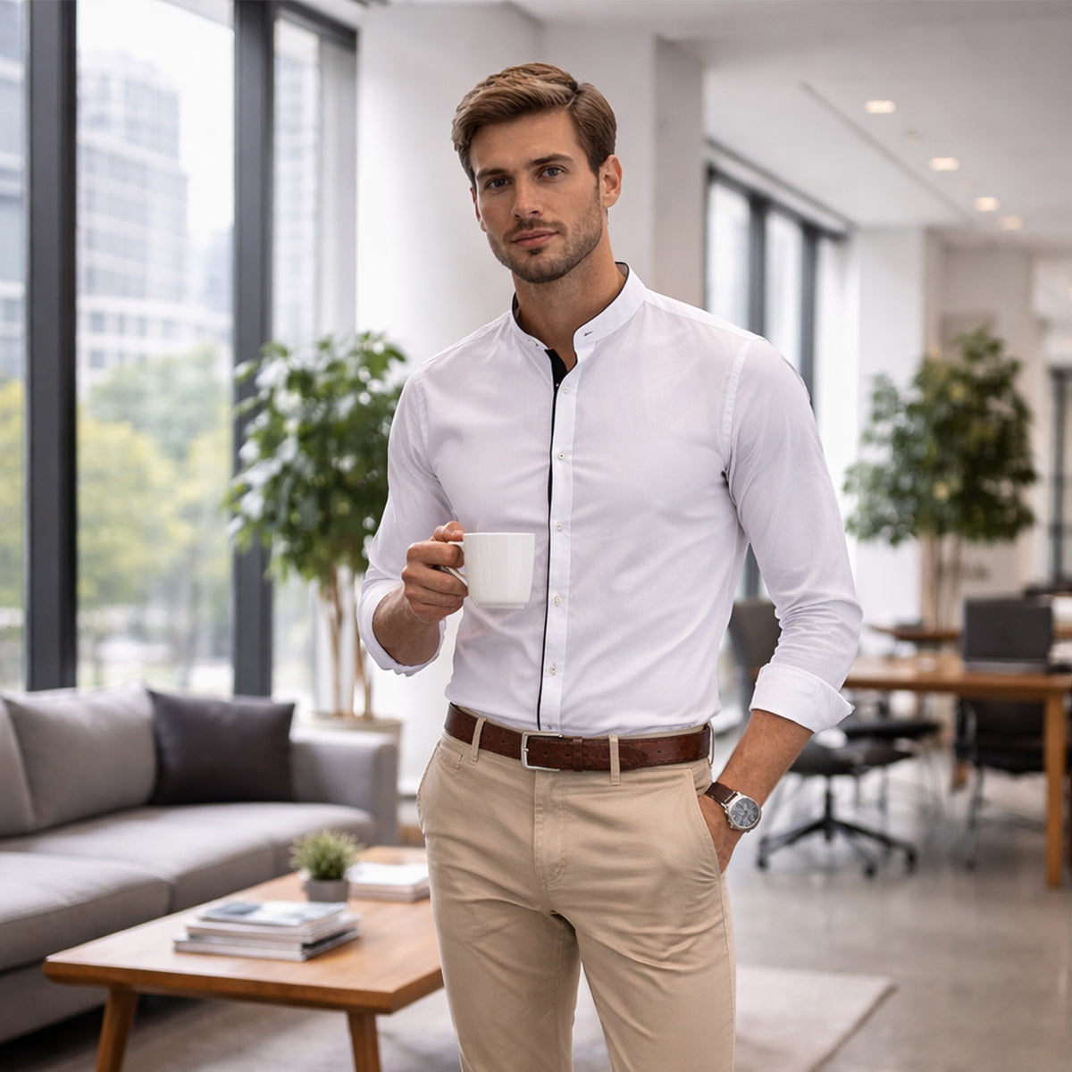 The Ashcroft Tailored Collar Shirt for Men