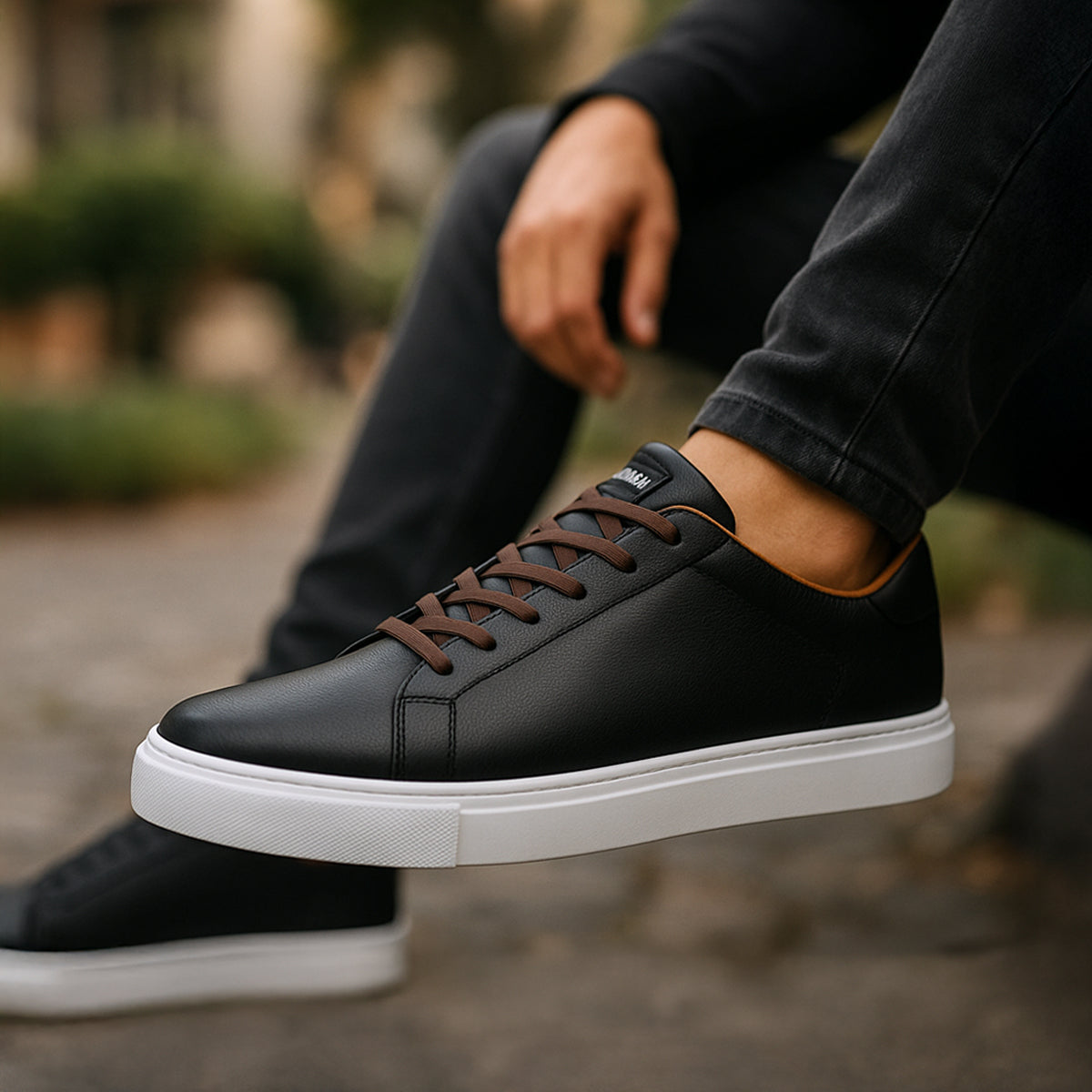The Ashford Premium Leather Slip On Sneakers for Men
