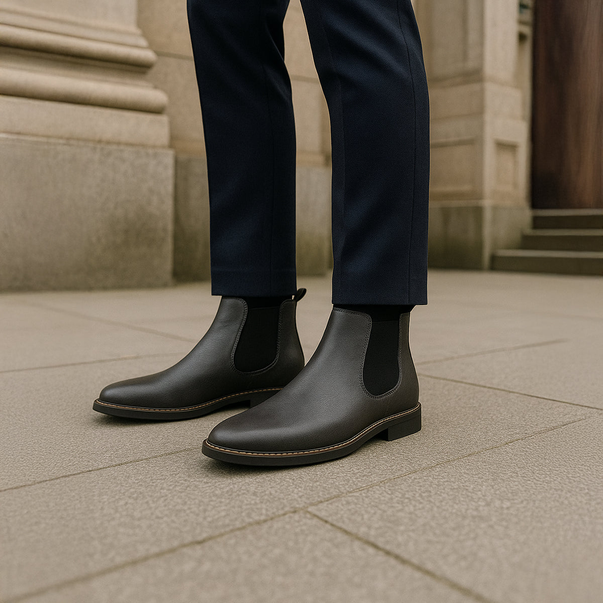 The Fort William Men's Stylish Comfortable Leather Chelsea Boots
