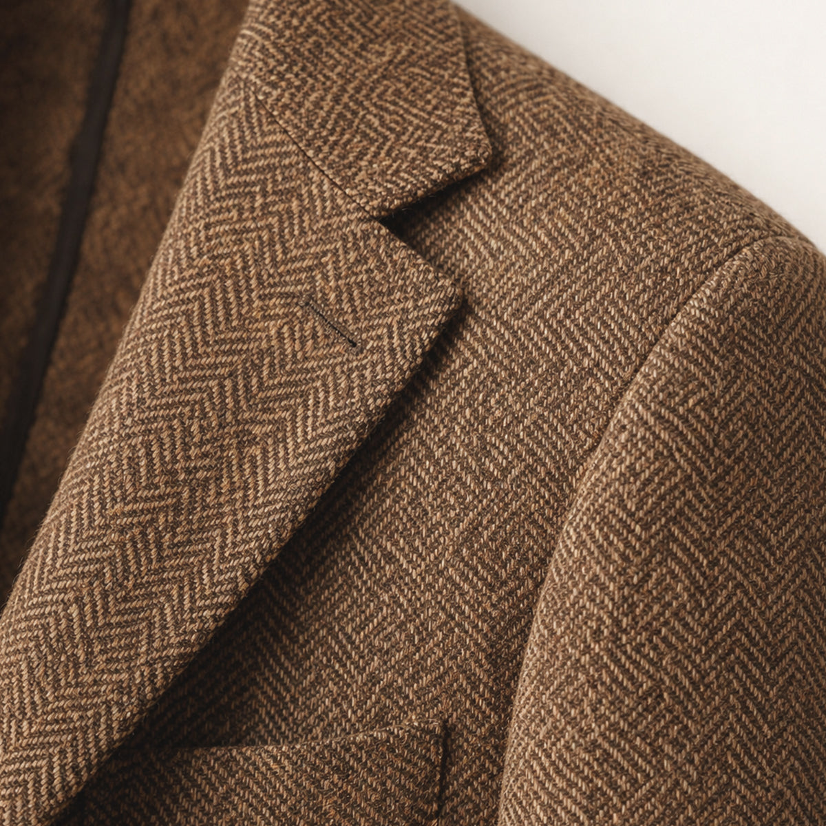 The Soveria Men’s Single Breasted Wool Herringbone Tweed Blazer - Wedding Guest