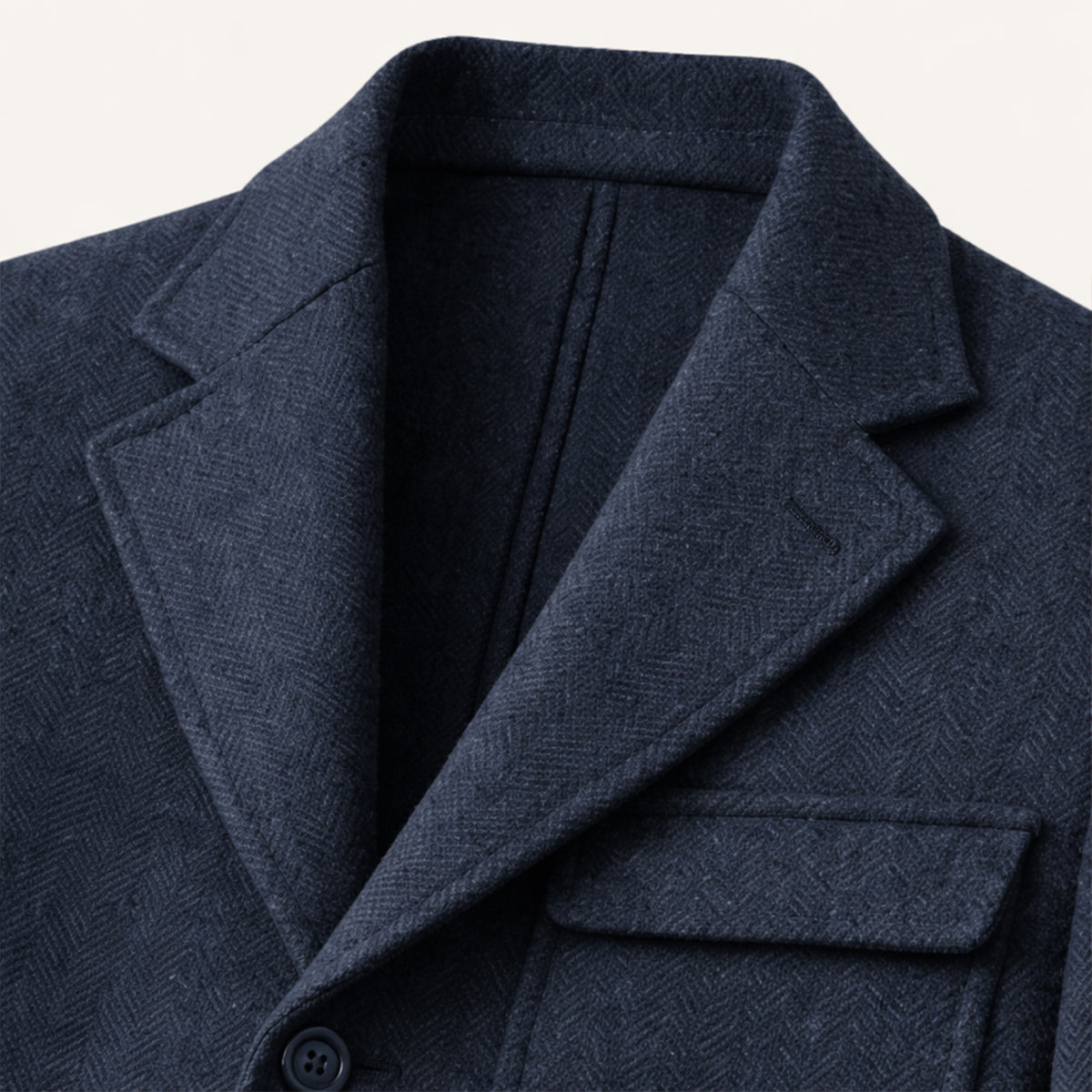 The Portofino Men’s Elegant 3 Piece Tweed Suit – Herringbone Blazer, Waistcoat & Trousers