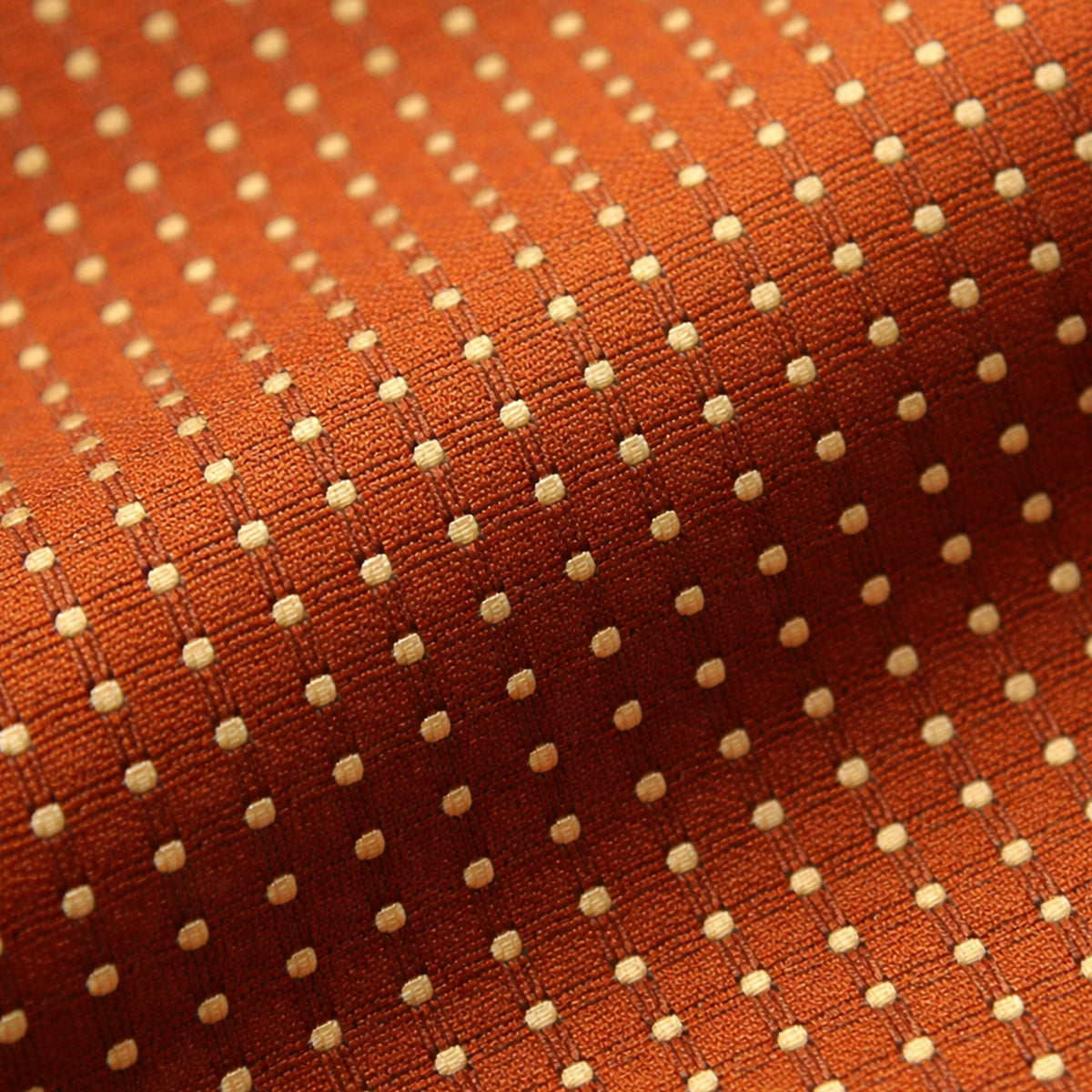 The Monterosso Men’s Luxury Jacquard Plaid Business Necktie - Orange