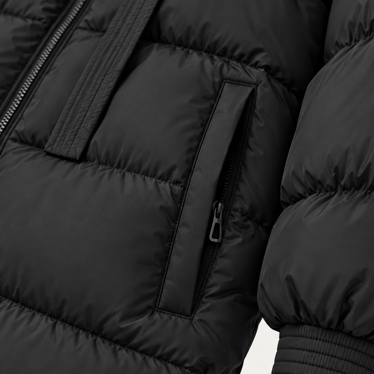 Women's Long Hooded Puffer Coat – Oversized Quilted Winter Jacket