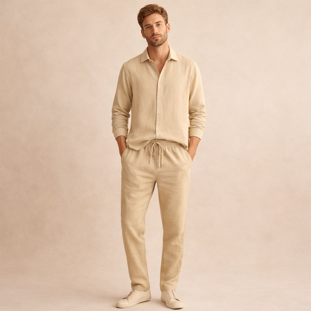The Glenwood Hill Men’s Linen Summer Set – Shirt and Pants